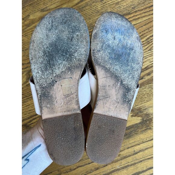 Ancient Greek Sandals Tan Criss Cross Leather Strap Shoes Women's Size 39 - Picture 7 of 8